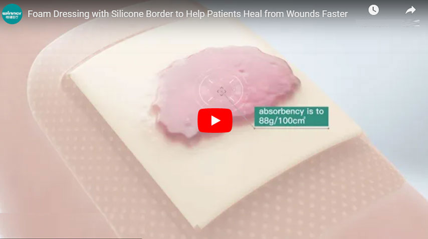 Пенопласт с силиконовой границей, чтобы помочь пациентам быстрее исцеляться от ран